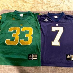 Adidas University of Notre Dame Fighting Irish Football Jersey Set of two, kids